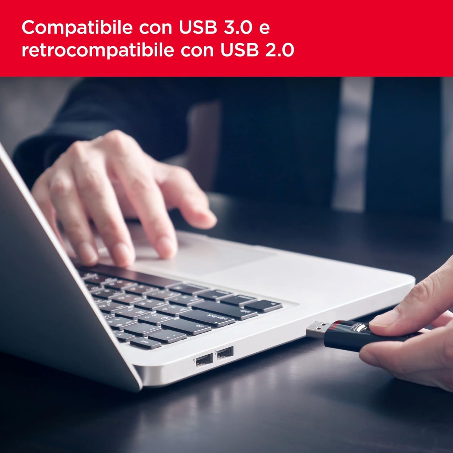 Sandisk Ultra 512GB Unità Flash USB 3.0, Nero - immagine 4