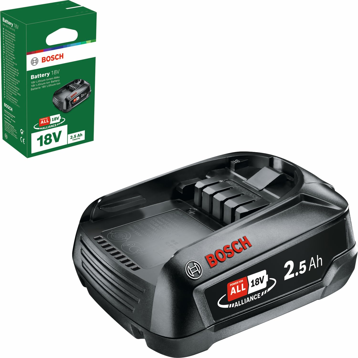 Bosch Batteria al Litio 18V 2.5 Ah Power 4All