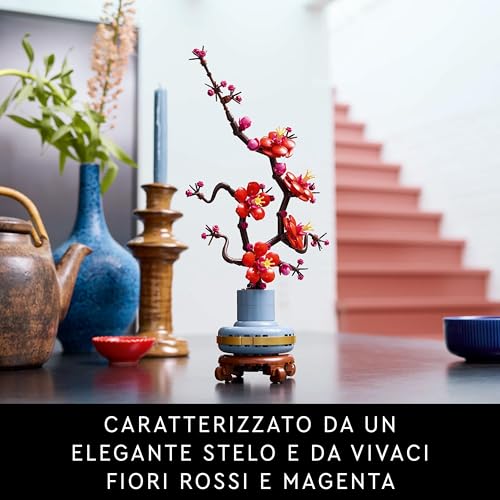 Lego Icons Albicocco Giapponese - Fiore Finto da Costruire 10369 - immagine 5