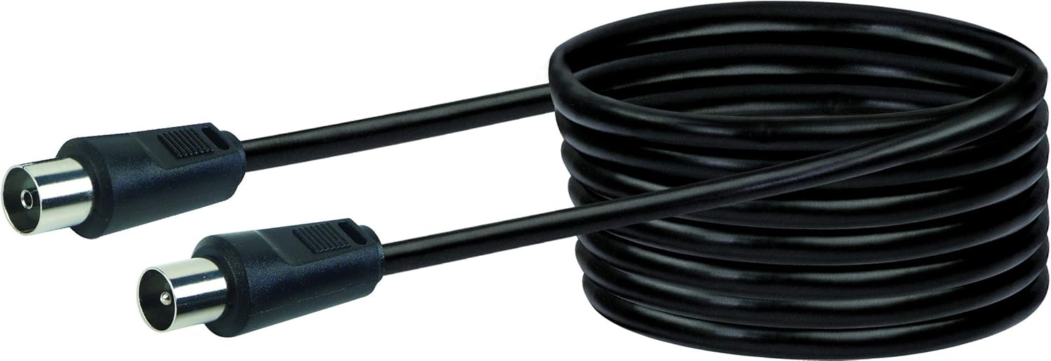 Schwaiger - Cavo Antenna 75 dB, 10m Nero - immagine 2