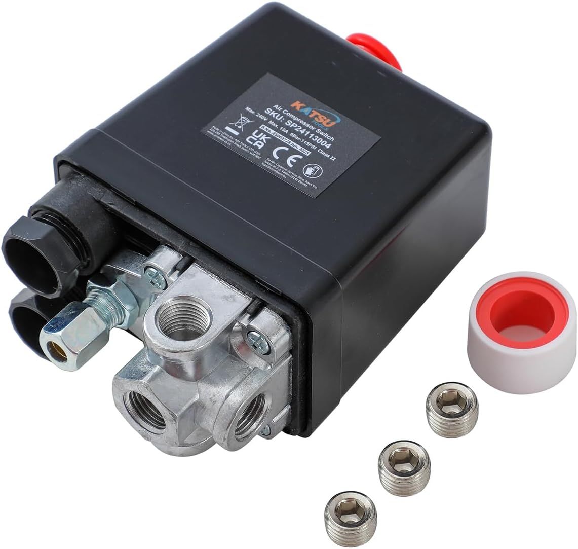 ORAZIO Interruttore Pressione Compressore G1/4" 220V 16A - immagine 1