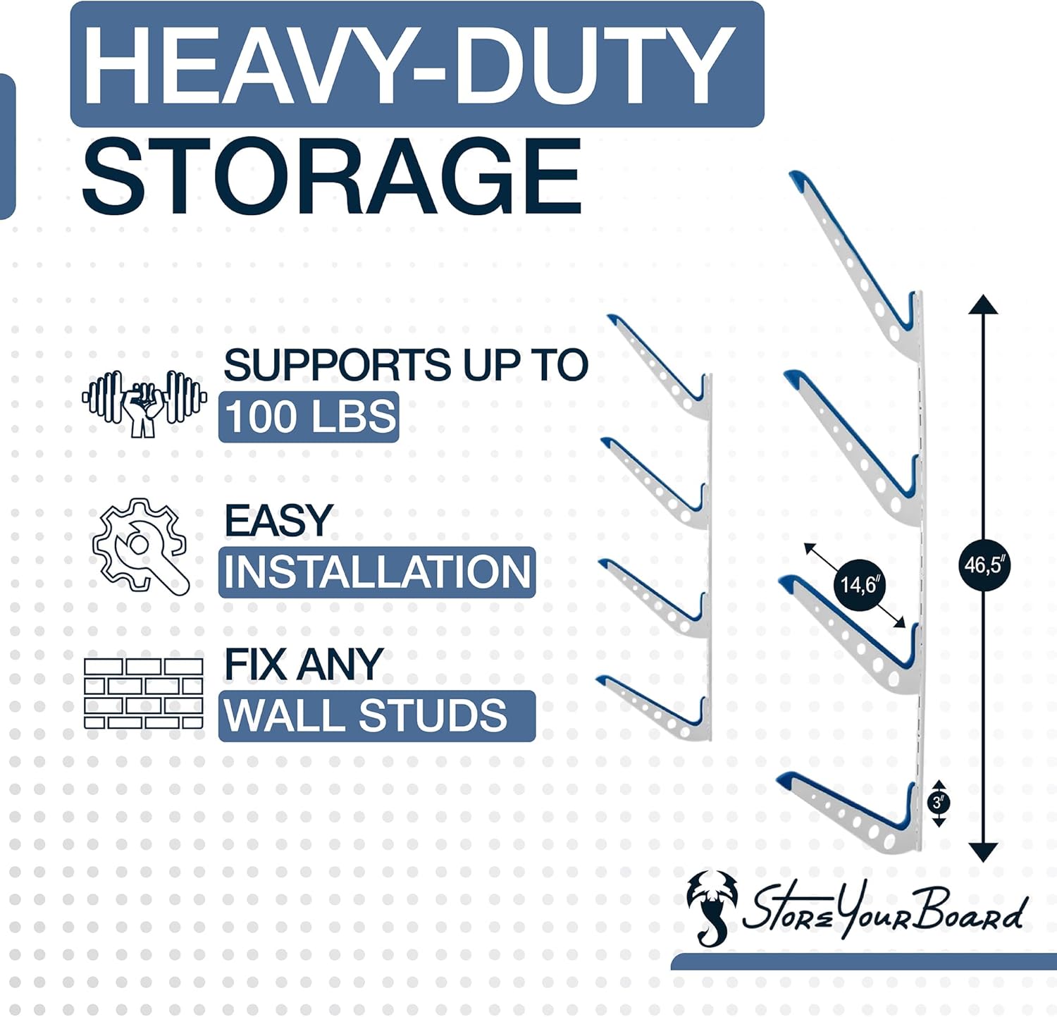 Storeyourboard Wakeboard Rack di Stoccaggio a Parete - immagine 4