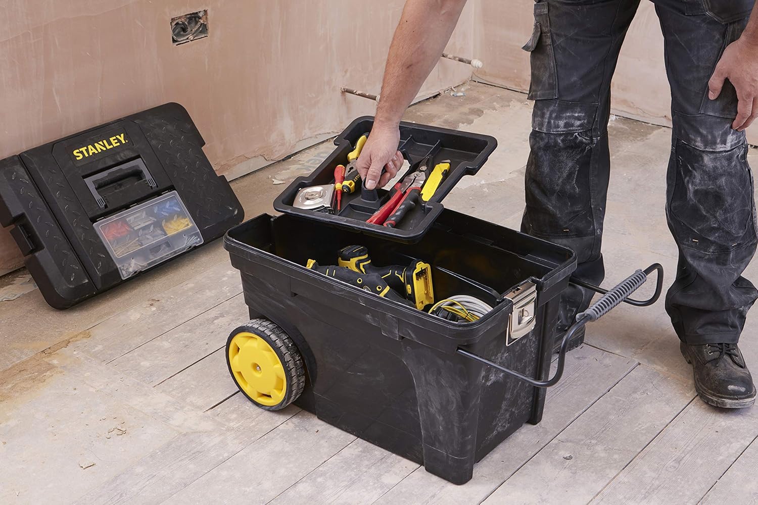 STANLEY 1-97-503 Vasca Porta Utensili con Ruote, 53 L - immagine 5