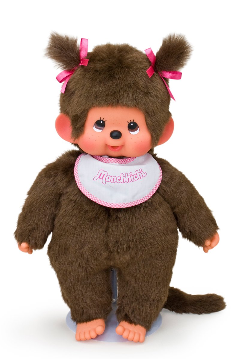 Sekiguchi Monchhichi Girl Peluche 45cm, Marrone