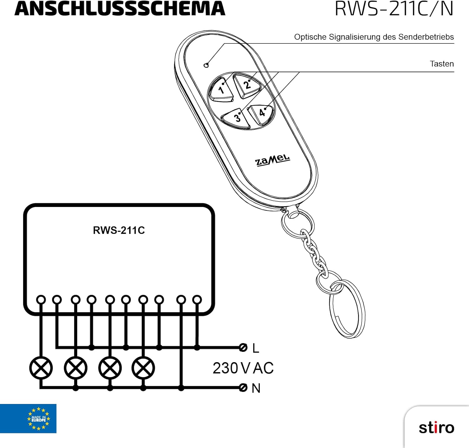 ETERO RWS-211C/N Ricevitore, Set di 2 Pezzi - immagine 5