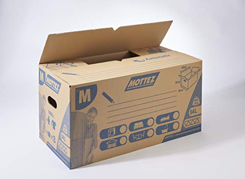 Mottez Scatola portaoggetti B785V20 54 L, marrone