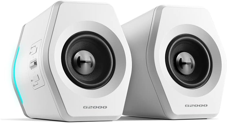 EDIFIER ALTAVOCES G2000 2.0 BLUETOOTH GAMING RGB BLANCO RETAIL - immagine 1