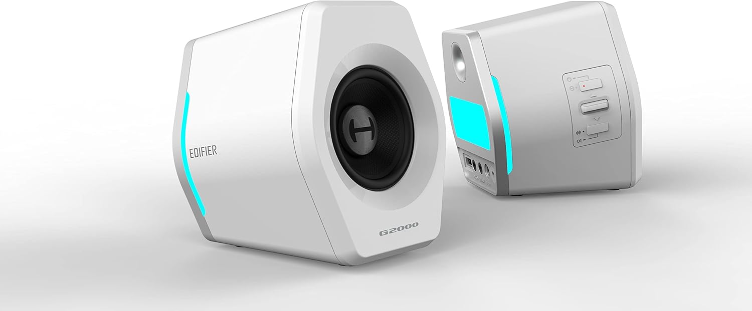 EDIFIER ALTAVOCES G2000 2.0 BLUETOOTH GAMING RGB BLANCO RETAIL - immagine 3