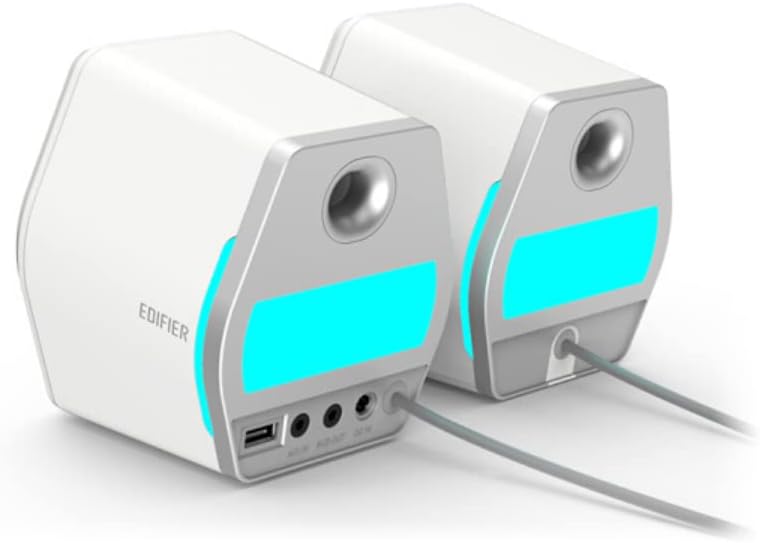 EDIFIER ALTAVOCES G2000 2.0 BLUETOOTH GAMING RGB BLANCO RETAIL - immagine 4