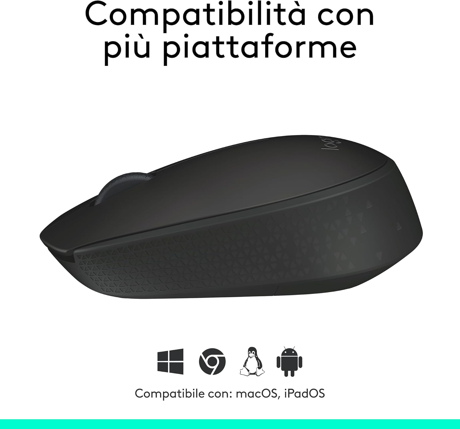 Logitech M171 Mouse Wireless per PC/Mac, Nero - immagine 6