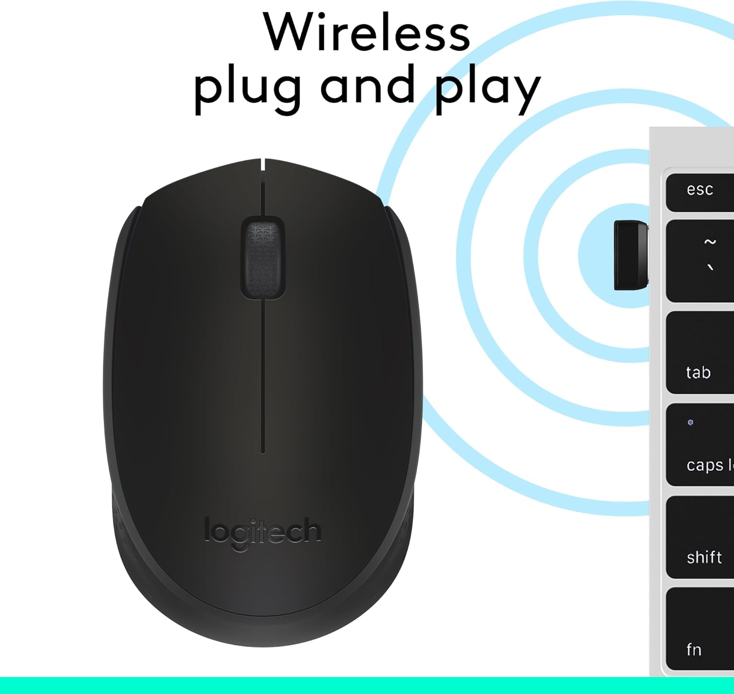 Logitech M171 Mouse Wireless per PC/Mac, Nero - immagine 7