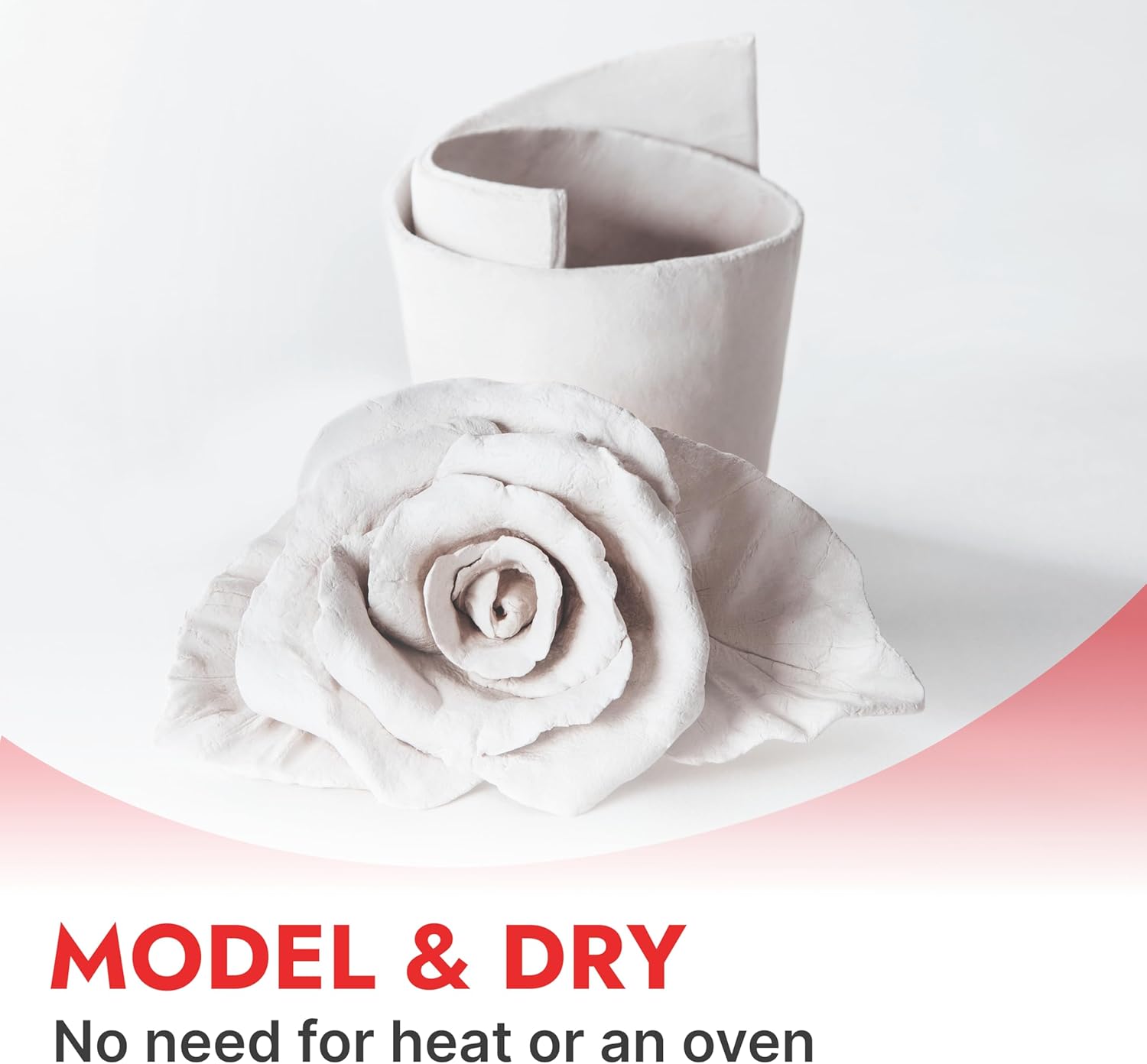 DAS Argilla da modellare, 1 kg, Bianco - immagine 3