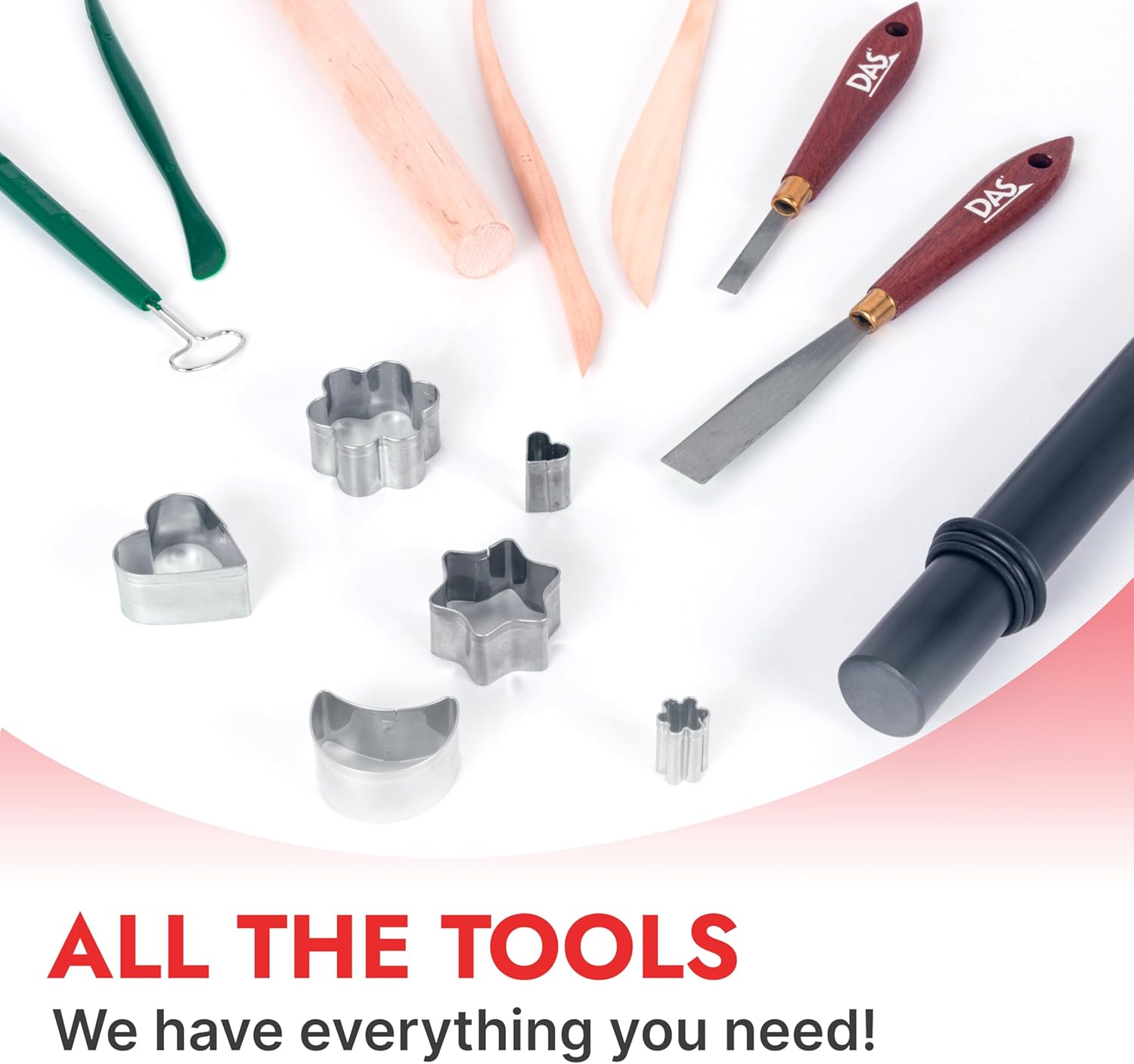 DAS Argilla da modellare, 1 kg, Bianco - immagine 5