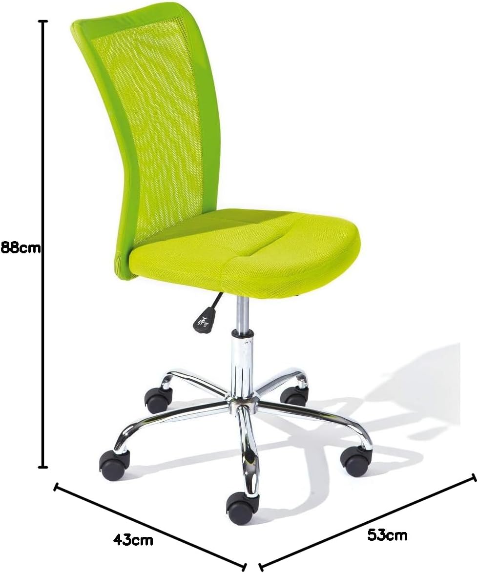 Inter Link Sedia da Ufficio per Bambini, Verde - immagine 3