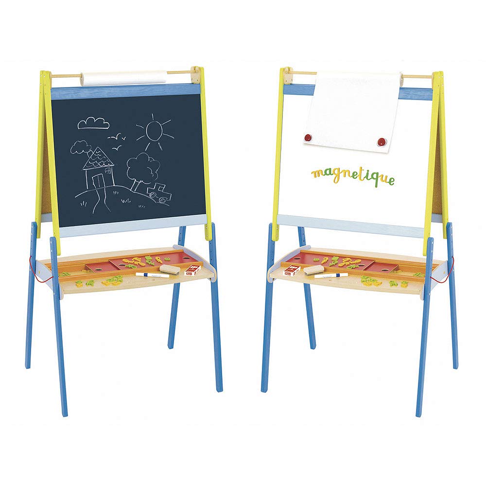 JeuJura - Lavagna da Disegno in Legno con Accessori, Misura XXL