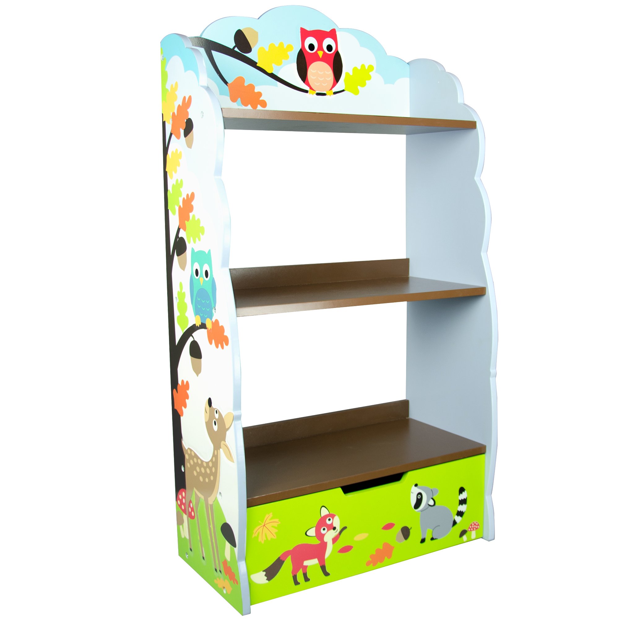Libreria scaffale contenitore azzurro legno bambini Fantasy Fields TD-1170A