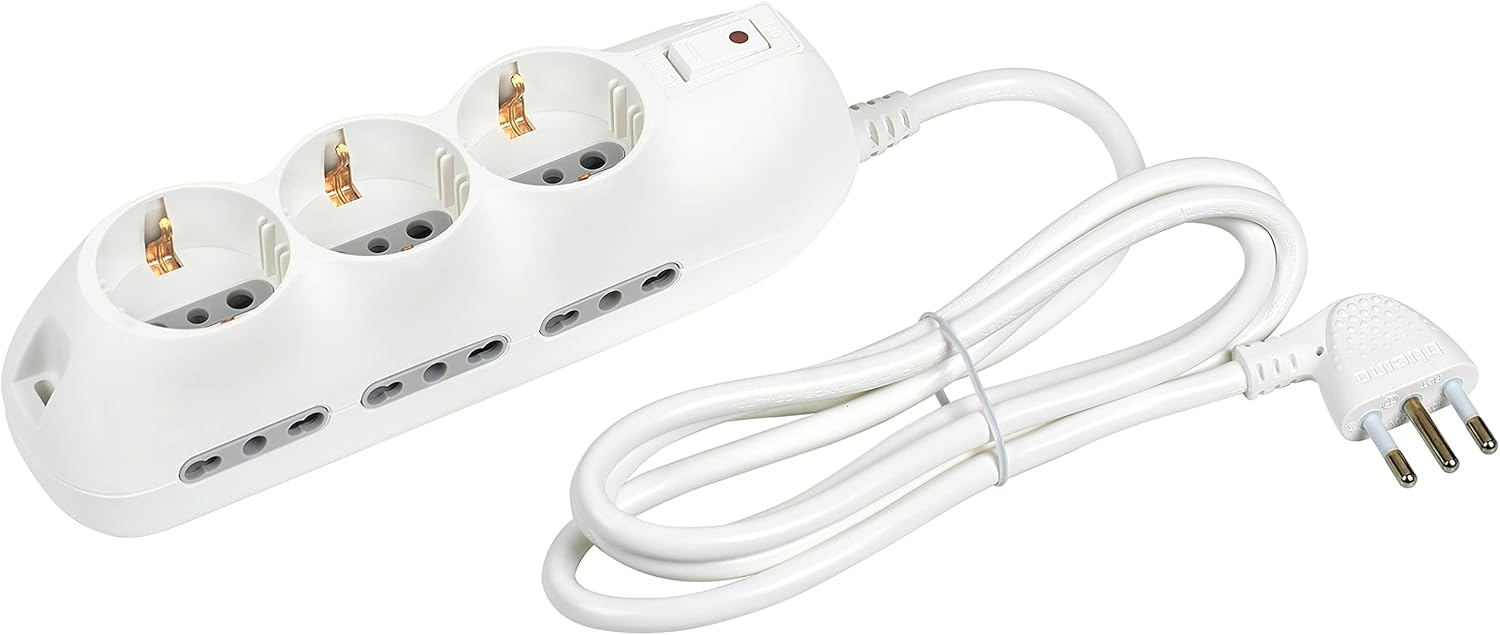 Bticino Ciabatta Multipresa Elettrica 9 Posti, Bianco - immagine 1