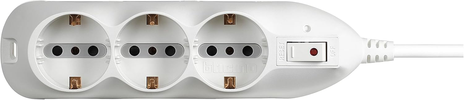 Bticino Ciabatta Multipresa Elettrica 9 Posti, Bianco - immagine 2