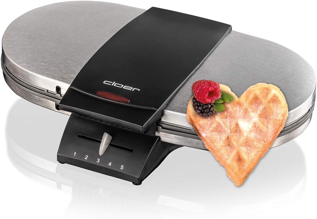 Cloer 1329 Doppia Piastra per Waffle 1200W