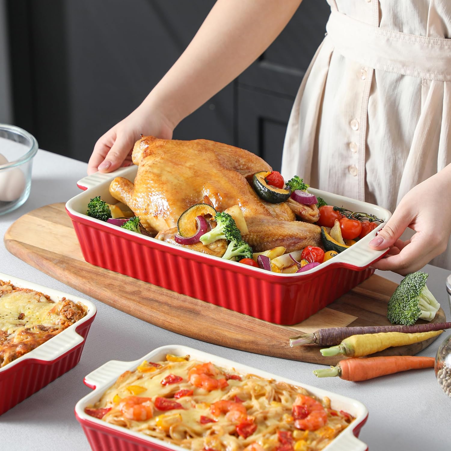 Malacasa Serie BAKE.BAKE Pirofile da Forno in Ceramica - immagine 6