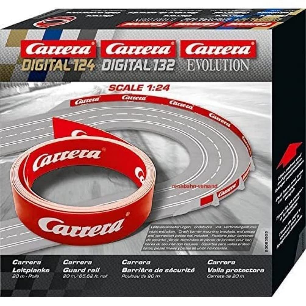 Carrera- Cars Digital 124/132/Evolution Guardrail 20M, Multicolore, 20085509