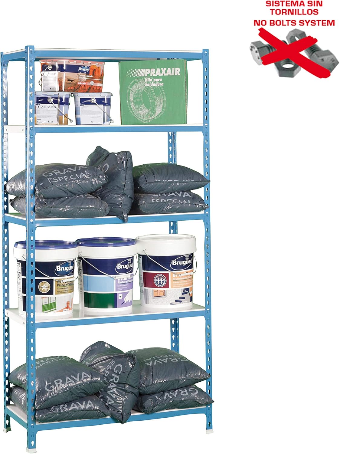 Simon Rack Scaffale Metallo Garage 2000x1000x400 mm - immagine 9