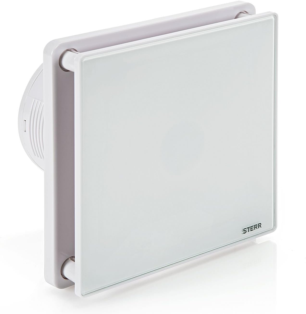 Sterr Ventilatore da Bagno 100mm con Igrostato, Bianco