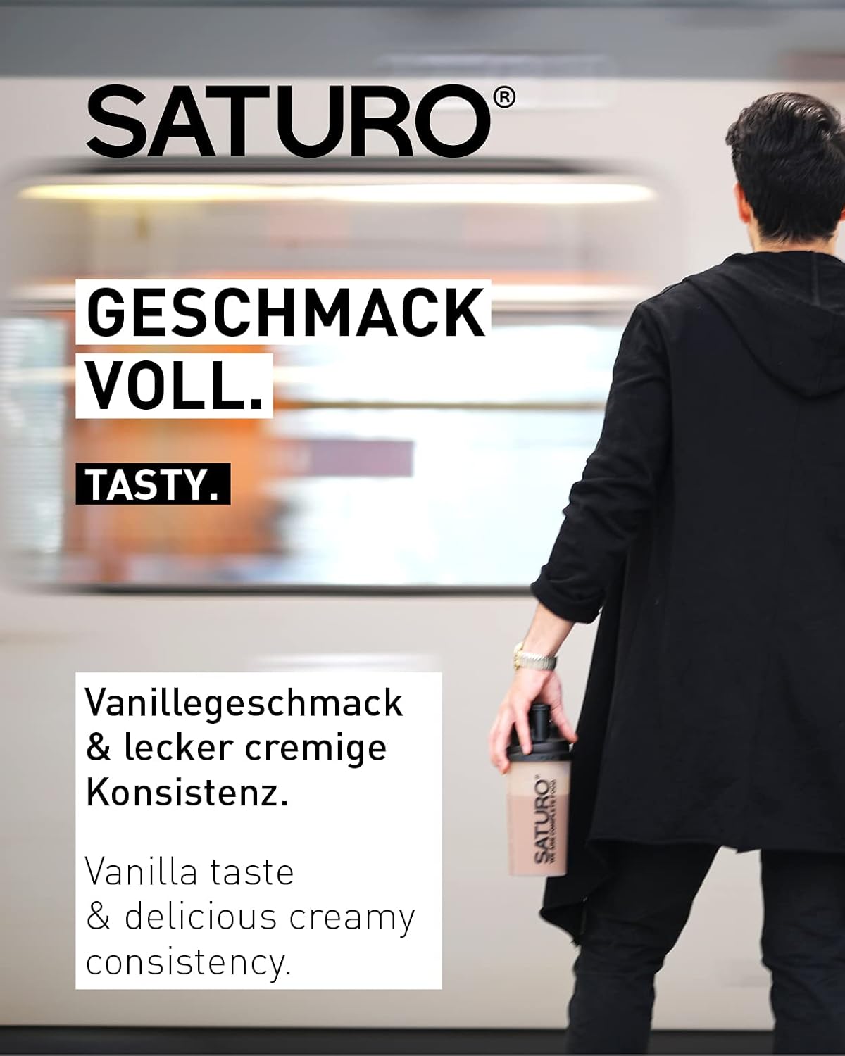 Saturo Sostituto del Pasto Vegano Vaniglia 1,4 kg - immagine 3