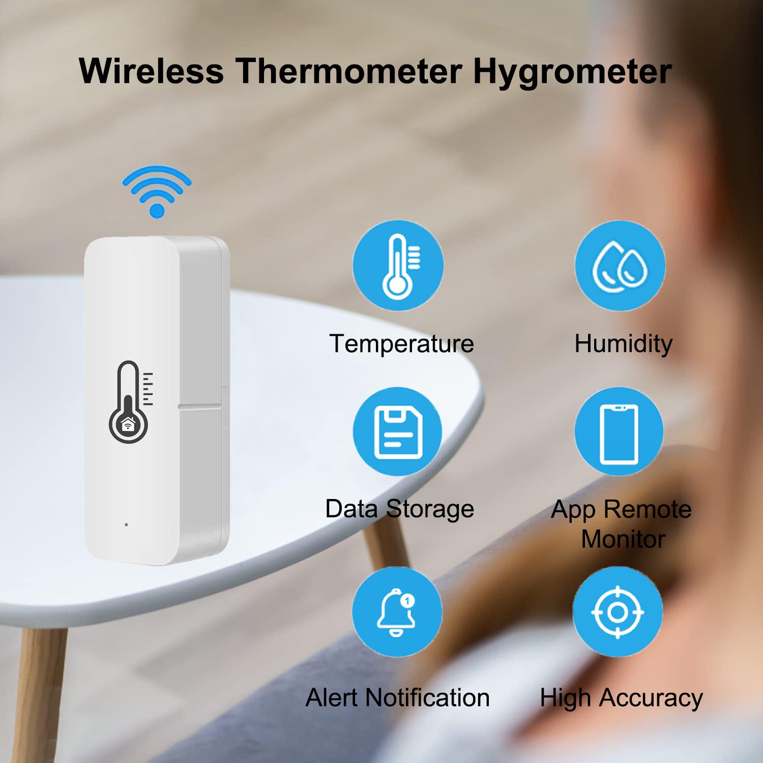 WiFi Thermometer Hygrometer Interno (4 Pezzi) - immagine 2