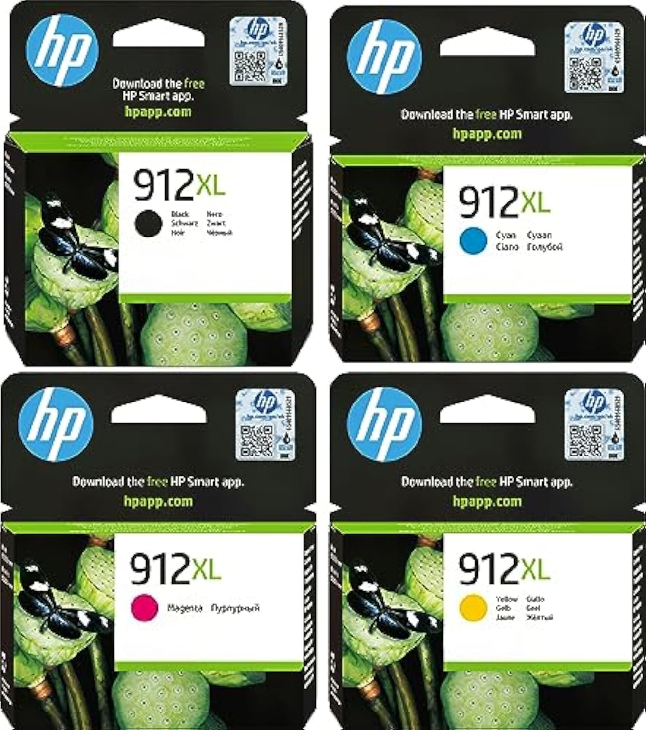 Hp 912XL Cartucce Originali 4 Colori Alta Capacità