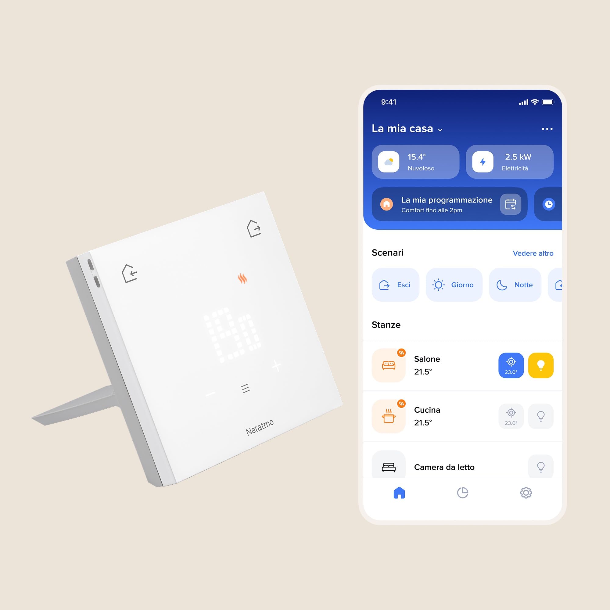 Netatmo Termostato Intelligente ORIGINAL per Riscaldamento