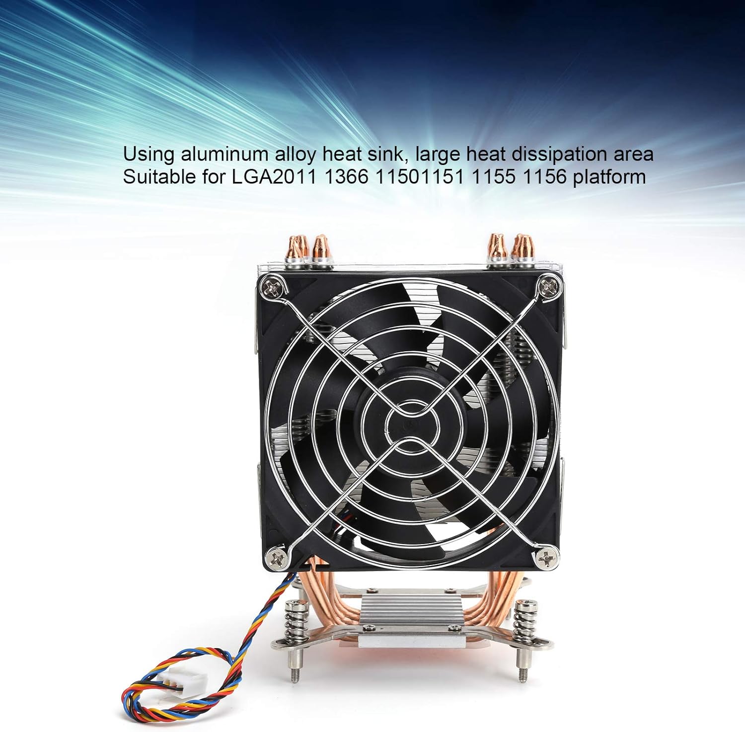 Dissipatore CPU con ventola di raffreddamento e 4 tubi in rame - immagine 4
