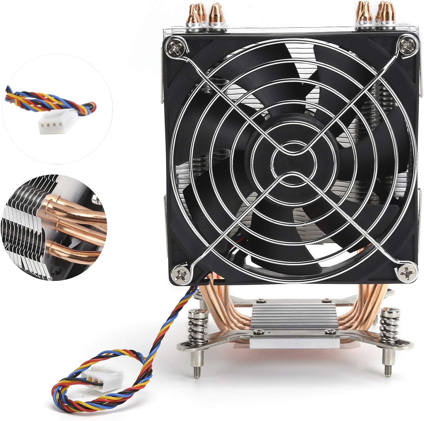 Dissipatore CPU con ventola di raffreddamento e 4 tubi in rame - immagine 6