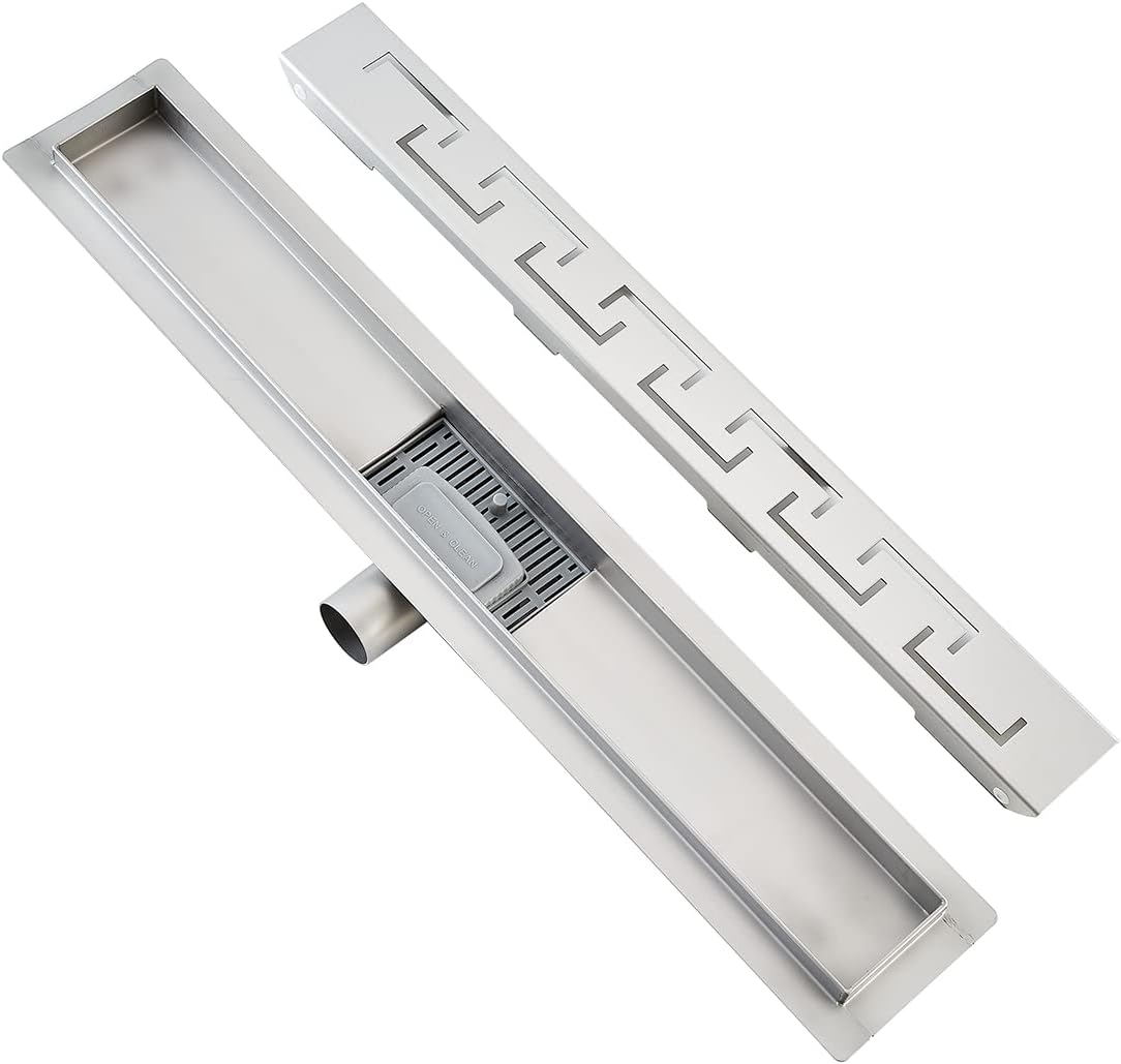 Plumbsys Canalina Doccia Inox 70cm con Sifone Antiodore