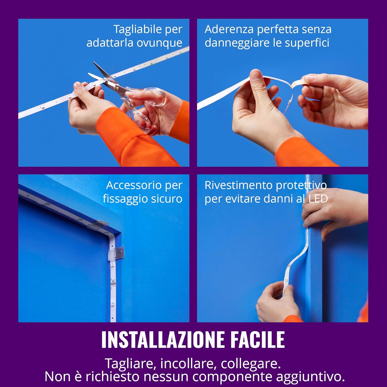 Wiz Striscia LED RGB 30m Tagliabile - immagine 5