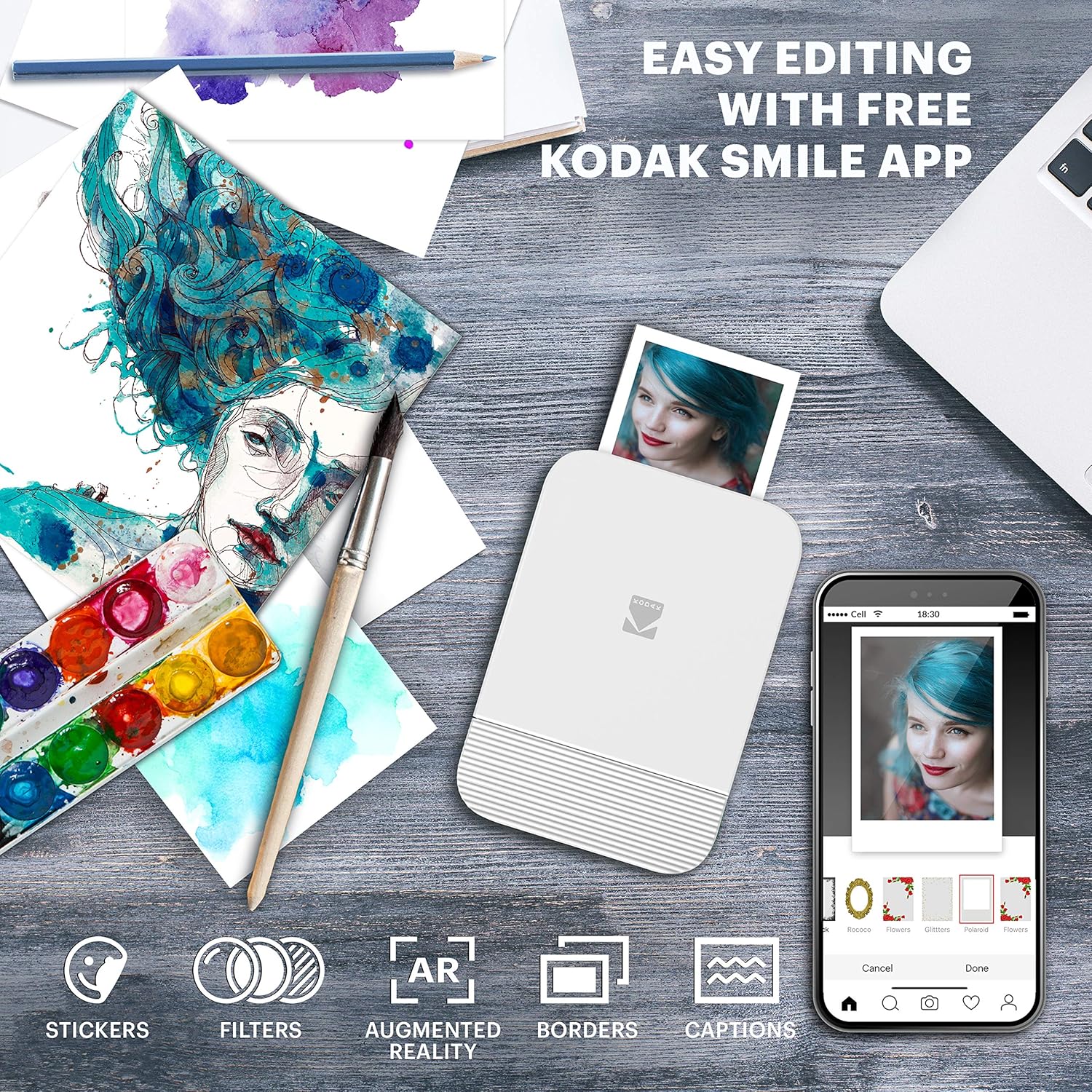 Kodak Smile Stampante Digitale Istantanea Bluetooth - immagine 2