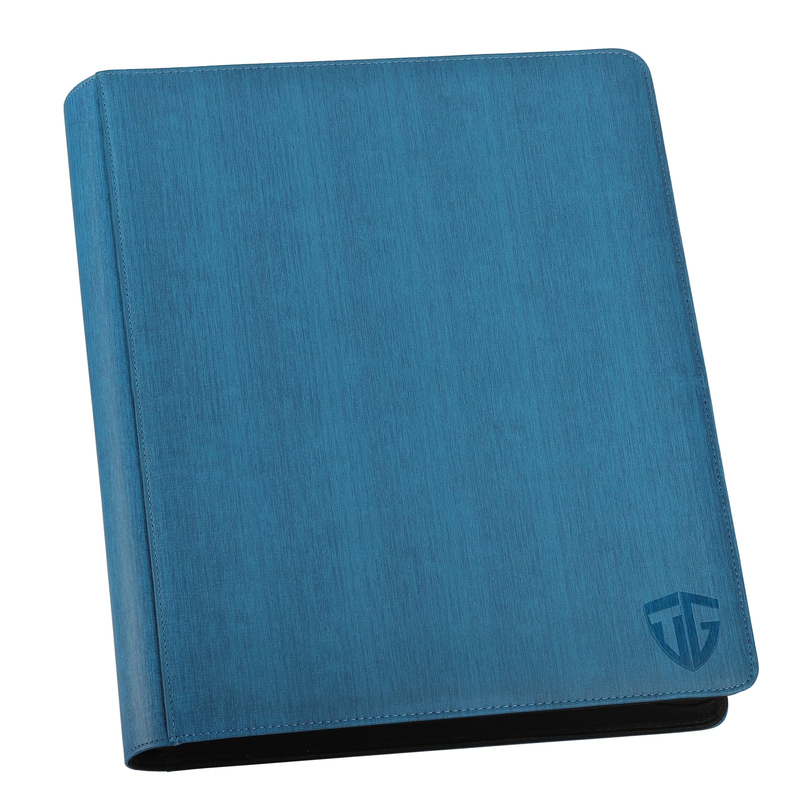 Toploader - Album di carte da collezione per 640, 16 scomparti per carte di credito Rigid Toploader da 3" x 4", per TCG, carte MTG, album di carte, blu