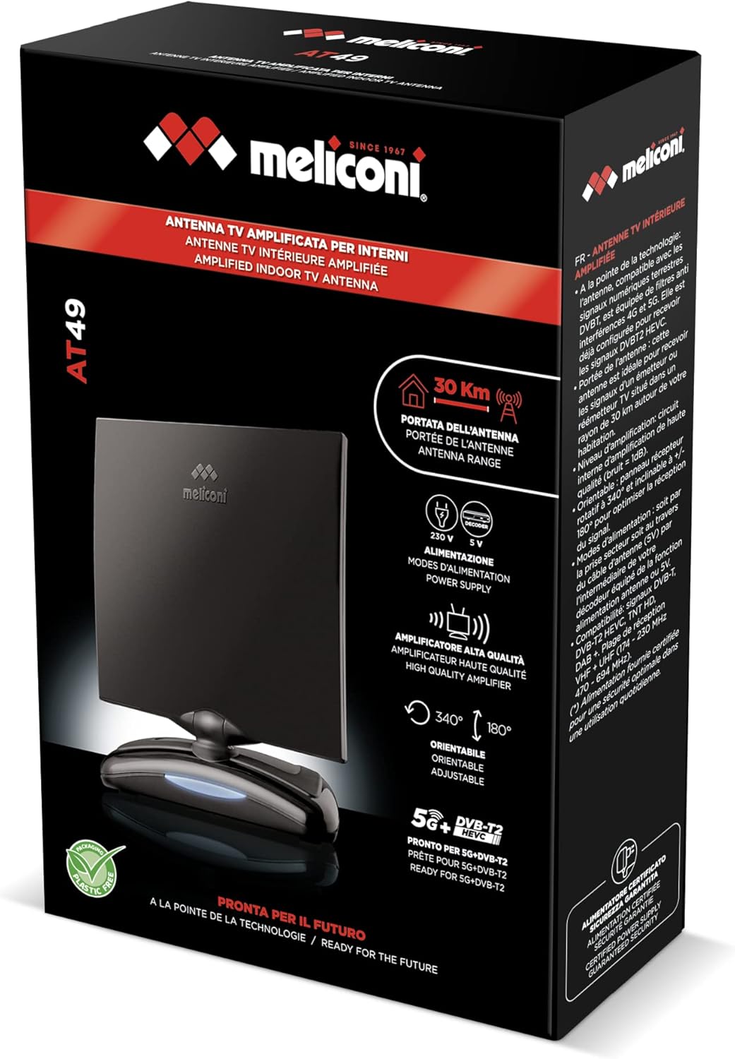 Meliconi Antenna TV AT 49 USB da Interni - immagine 2