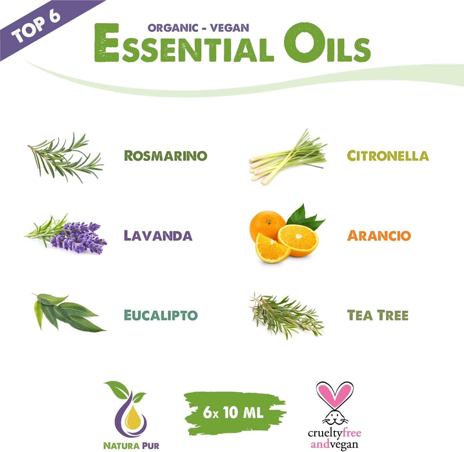 Set di oli essenziali biologici e puri - immagine 3