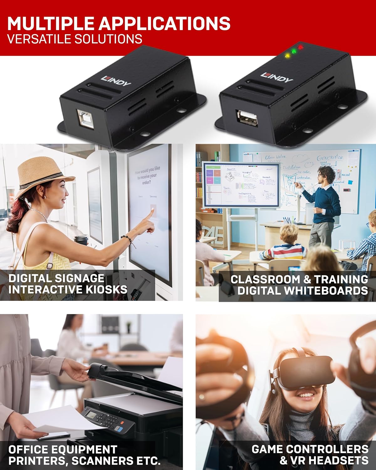 Lindy Extender USB 2.0 Cat.5, 50m - immagine 4