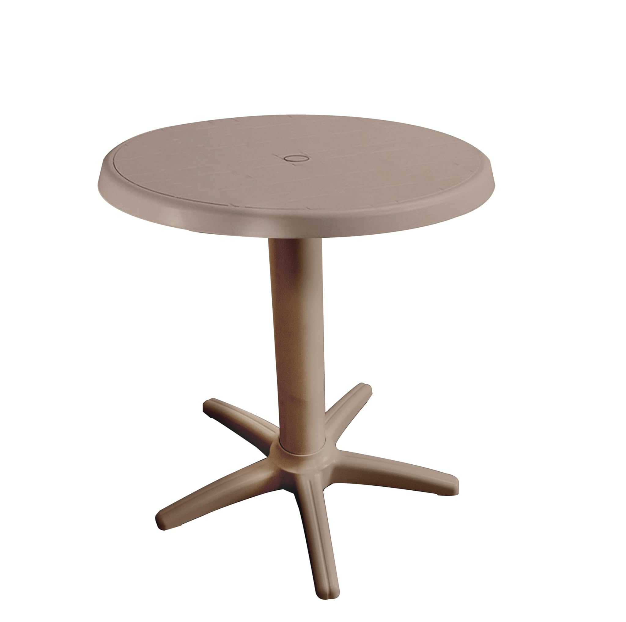 Gio'style Tavolo da Giardino Nettuno Ø 60 cm, Tortora