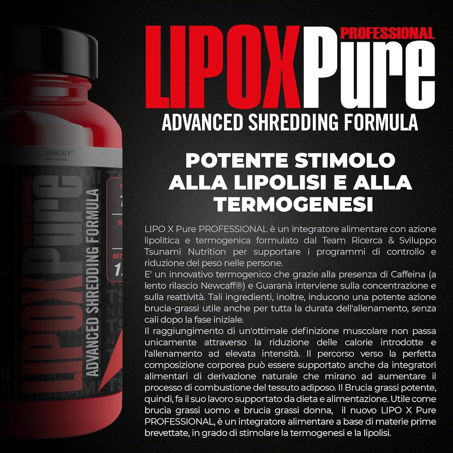 LIPO X Pure Professional - Integratore Termogenico 120 Compresse - immagine 2