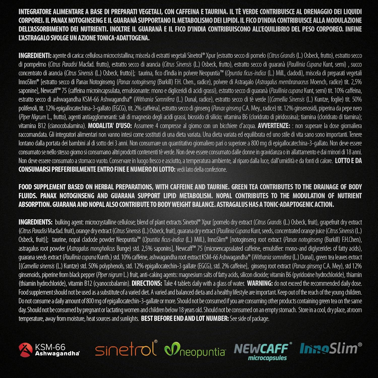 LIPO X Pure Professional - Integratore Termogenico 120 Compresse - immagine 3