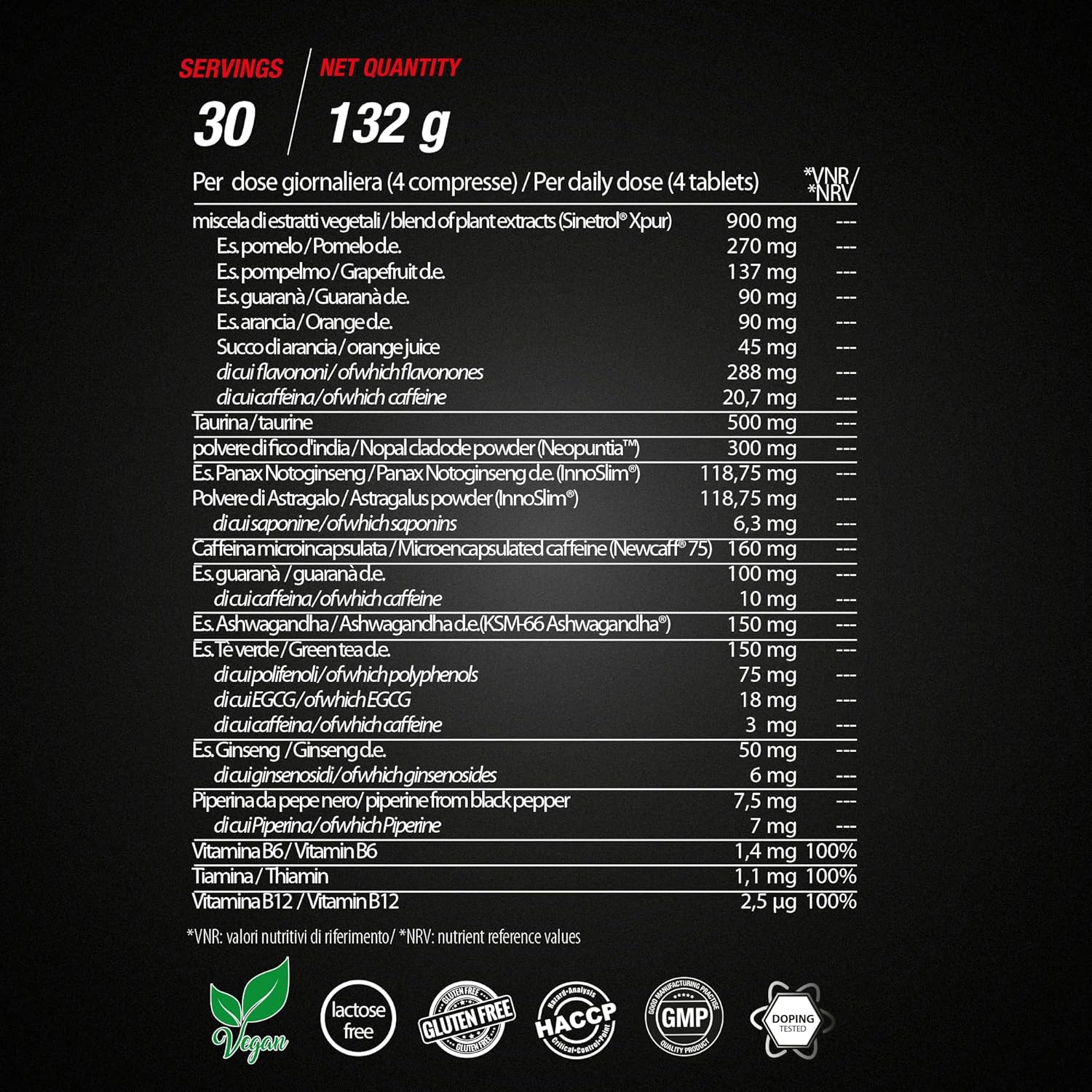 LIPO X Pure Professional - Integratore Termogenico 120 Compresse - immagine 4