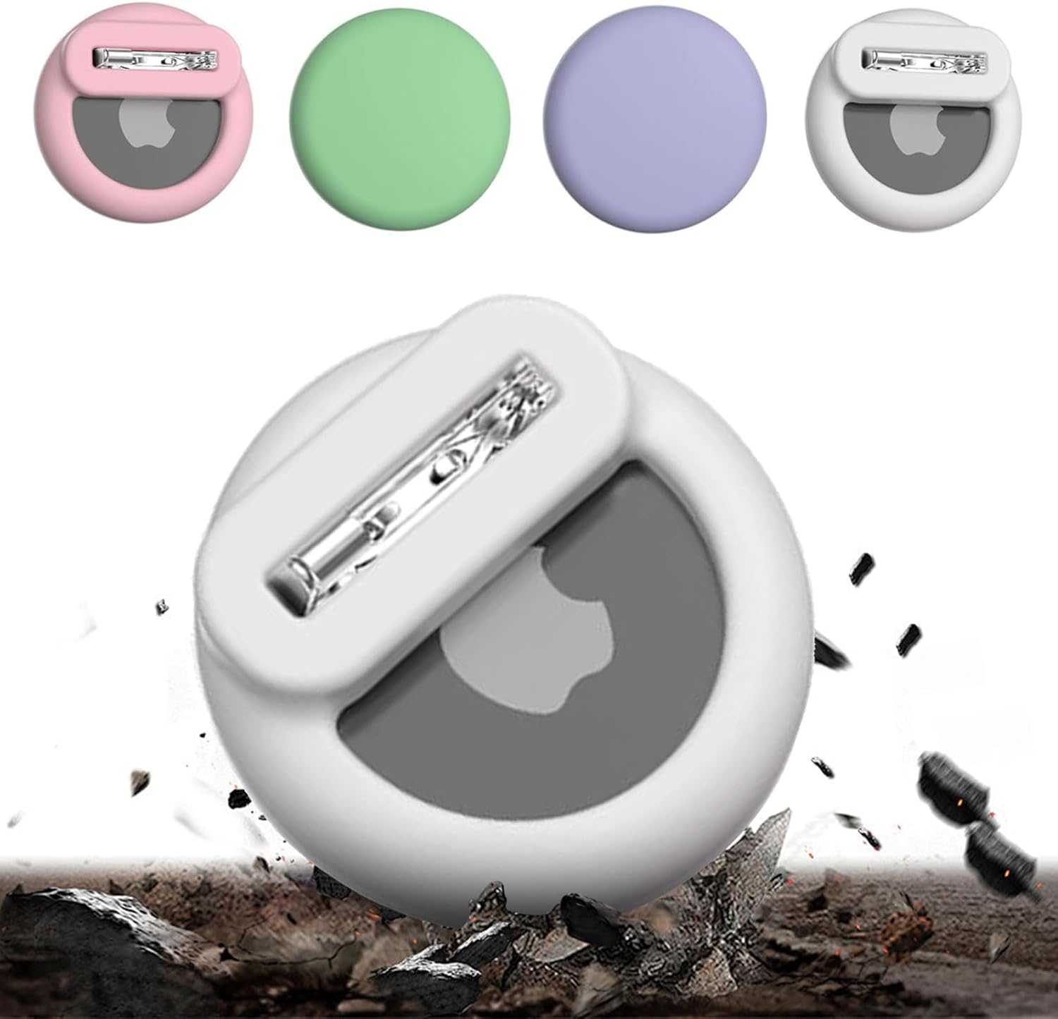 Confezione 4 Custodie Invisibili in Silicone per GPS - immagine 4