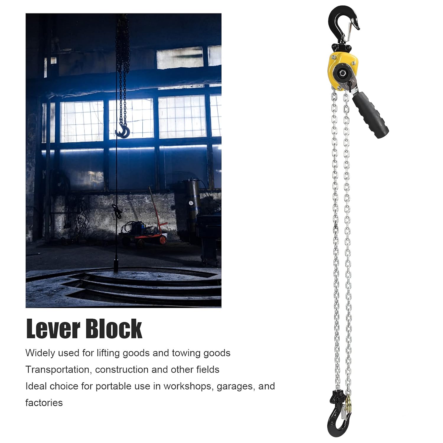 Paranco a Catena con Blocco Sicurezza 250Kg - immagine 2