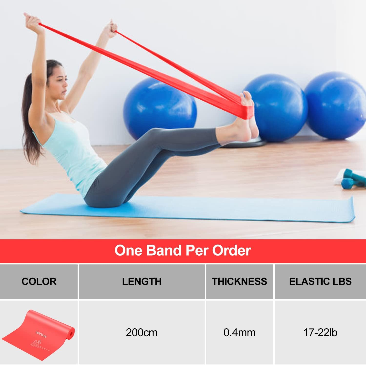 Elastici Palestra Resistance Band 1.8-2.0M - immagine 3