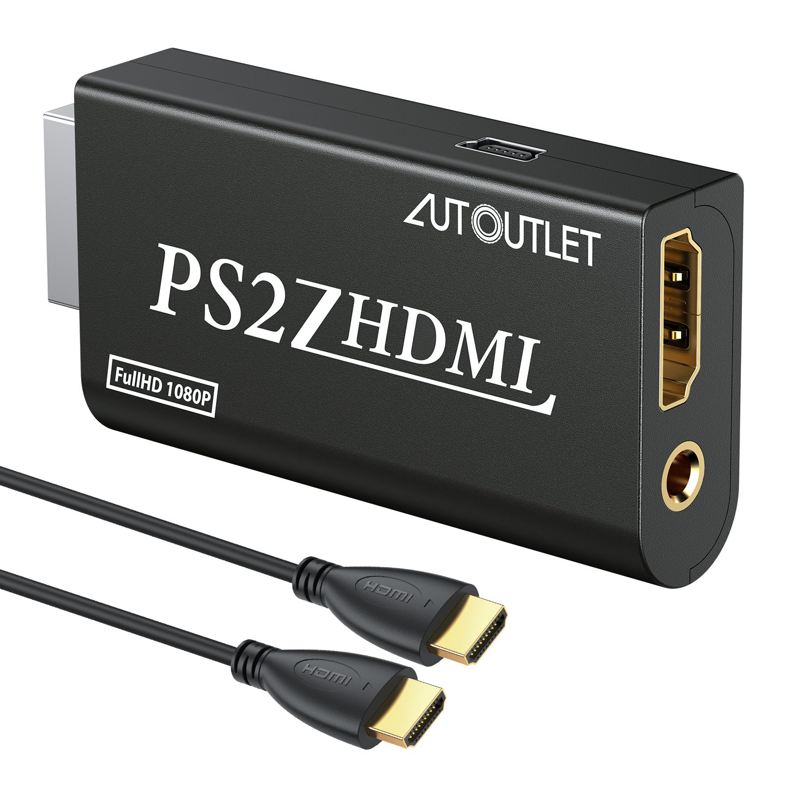 Autoutlet Convertitore da PS2 a HDMI con Audio