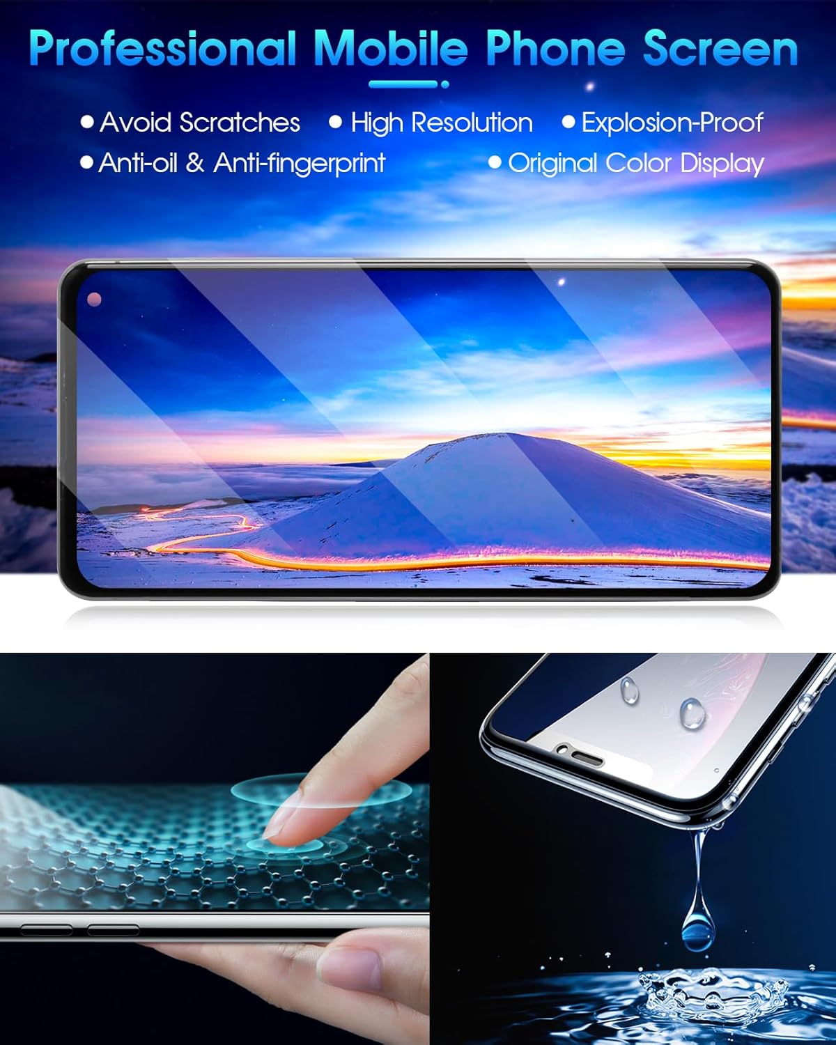 ARSSLY Display LCD per Samsung Galaxy S10 G973 6.1", Nero - immagine 6