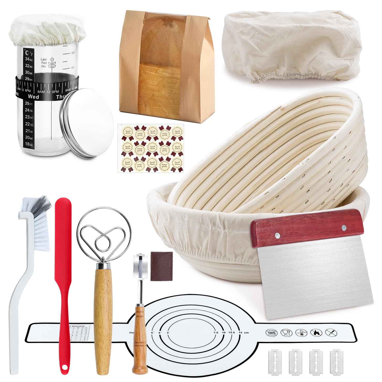 Kit Completo Lievito Madre 12 Pezzi